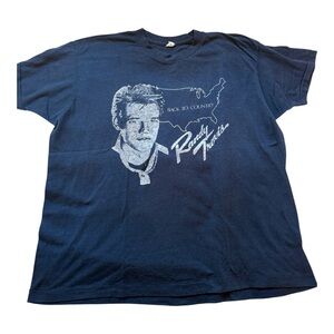 Vintage Randy Travis Country Black Graphic Tee - Size L